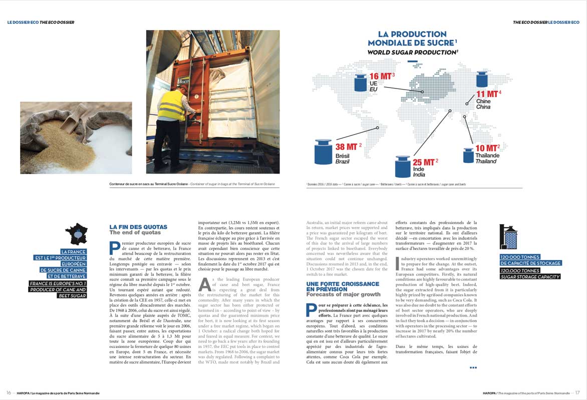 Haropa mag page interieure filiere sucre